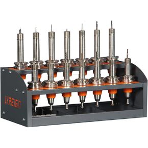 BT50 CNC Tool Holder Transfer Cart, CAT50 Multi-Function Workshop CNC Trolley, CNC Tool Rolling Car with Wheels, CNC Tool Holder Station for Storehouse Factory Garage