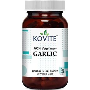 Garlic 500 mg 100% Vegetarian - 90 Vegetable Capsules