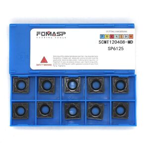 SCMT432 / SCMT120408-PM of CNC Carbide Inserts for Steel Turning Cutting Tools, The Chip Breaker"PM" fit for Semi-Finishing Metal Cutting, 10 PCS.