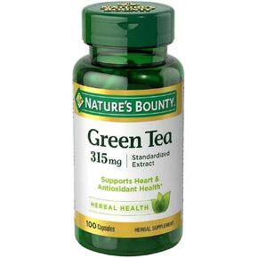 Nature's Bounty Green Tea Extract, 315mg, 100 Capsules (Pack of 2)