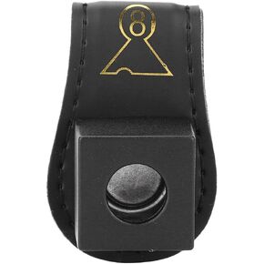 DAUERHAFT Leather Billiard Chalk Holder, Magnetic Billiard Chalk Holder with Belt Clip Portable Fix Cue Chalk Bag, Wearable and Magnetic Belt Clip Chalk Holder for Billiards