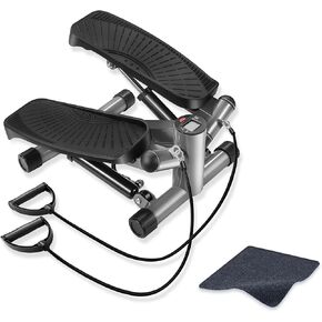 خطوات للتمرين في المنزل، خطوات سلم هادئة مع أشرطة مقاومة، خطوات سلالم صغيرة مع شاشة LED، معدات تمرين فائقة الهدوء ومحمولة للمنزل، سعة وزن 330 رطلاً in Kuwait