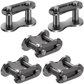 5PCS #41 Roller Chain Connecting Links, Heavy Duty Manganese Steel Master Connector for Mini Bikes, Bycicles, Motorcycles, Go-Karts, Home and Industrial Machinery