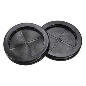 uxcell Rubber Grommet Round Double-Sided Mount Dia 80 mm ID 70 mm for Wire Protection 8pcs