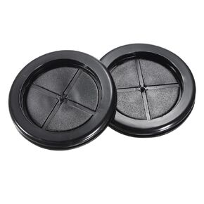 uxcell Rubber Grommet Round Double-Sided Mount Dia 65 mm ID 60 mm for Wire Protection 8pcs