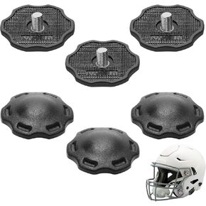 6Pack Football Helmet Thumb Screws Fits for Riddell Speedflex Chinstrap Screws,COITEK Thumb Screws for Speedflex Helmet Chinstrap Stabilization System Effective Protect Head 6Pcs