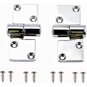 Pair of Take-Apart Hinge(Left and Right Each one)，Marine Grade Stainless Steel 316 Hinge Boat Deck Accessories W/Fasteners