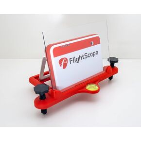 Adjustable Alignment & Leveling Dock Stand for Flightscope Mevo Plus (Mevo+) w/Ball-Ricochet Protection Red