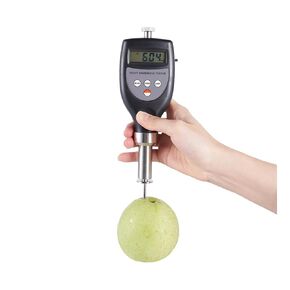 FHT-15 Fruit Hardness Tester Digital Fruit Penetrometer Hardness Tester for Small, Large Fruit, Firm Hard Fruit with Range 0.5~15.0 kgf/cm²