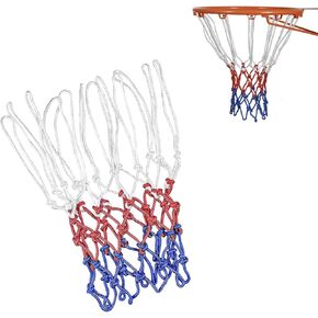 Basketball Net Replacement, Basketball Hoop Net, Basketball Net Outdoor Heavy Duty, Basketball Replacement Nets for Indoor Outdoor, All Weather Anti Whip, 12 Loops Standard Size