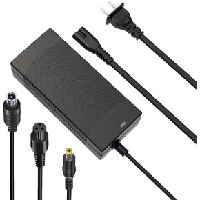 42V 1.7A Scooter Charger 3 in 1 Power Adapter with 5.5mm*2.5mm/8mm 3-Prong/8mm RCA for 36V Lithium Battery Charger Compatible with Xiaomi,Gotrax,Jetson,Hiboy,Segway,Swagtron,Ninebot