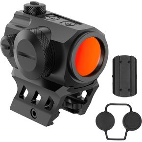 Shake Awake Red Dot Sight, 1x20mm Compact Red Dot Sight with Co-Witness Riser and Low-Profile Mount IPX7 Waterproof Fogproof Red Dot Scope 11 Brightness Settings Tactical Hunting Shooting Rifle Scope