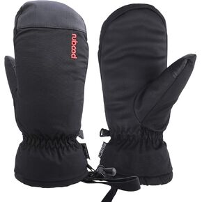 Ski Mittens, Winter Snowboard Mittens Gloves Waterproof Snow Gloves Leather Mittens for Outdoor Activitives Men Women in Kuwait