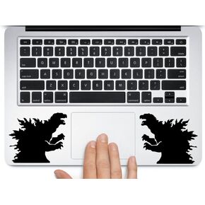G-Zilla Monster Beast Gojira Japan Laptop Trackpad Cup Helmet Music Instrument Box Die Cut Vinyl Decal Sticker (Black, 2 X 3,4")