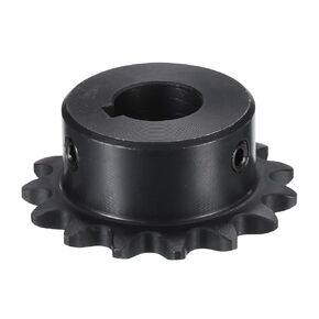 uxcell #35 Chain Roller Sprocket B Type, 5/8" Bore 15 Tooth Single Strand Chain Sprocket, Carbon Steel, Keyway with Set Screws