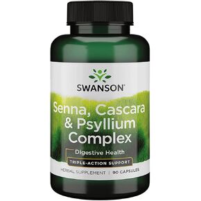 Swanson Senna Psyllium Cascara Complex GI Tract Regularity Support 90 Capsules