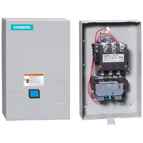 Siemens 14FUF32BG Heavy Duty Motor Starter, Solid State Overload, Auto/Manual Reset, Open Type, NEMA 1 General Purpose Enclosure, 3 Phase, 3 Pole, 2 NEMA Size, 13–52A Amp Range, B Frame Size, 220-240 at 60Hz Coil Voltage
