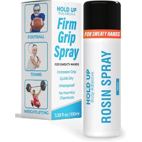 Rosin Spray – Anti-Slip Grip for Sweaty Hands. Perfect for Football, Tennis, Pickle Ball Paddles Grip Replacement, Golf, Weightlifting, Pole Fitness, and Gymnastics - 3.38 fl oz