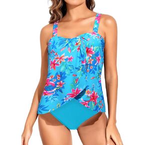 Tempt Me One Piece Swimsuit for Women - Flyaway Layer Tummy Control Bathing Suit 2025 Swimwear