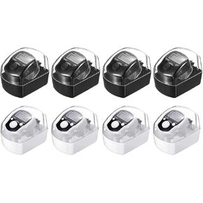 8PCS Electronic Finger Counter, LED Electronic Handheld Tally Counter, 5-Digit Counters Clicker with Box, Lap Track Handheld Counter, for Golf Sports Fitness Exercise Warehouse (White, Black)