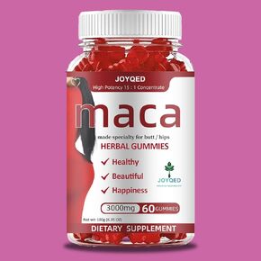 1 Bottle Maca Root Gummies 3000mg for Women with Black Maca, Fenugreek, Magnesium for Natural Energy, Mood & Immune Support Hormone Balance Herbal Supplements-Berry Flavor, 60 Gummies, 30-Day Serving