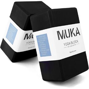 Muka Yoga Blocks 9 x 6 x 4 Inch, High Density EVA Foam Yoga Brick for Meditation, Pilates
