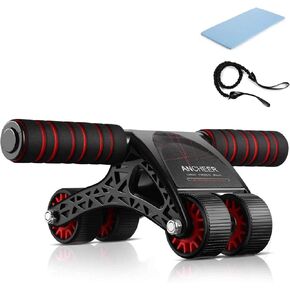 مجموعة ANCHEER Ab Roller - معدات رياضية منزلية مثالية للرجال والنساء، أداة تمرين البطن الأساسية، أداة تمارين عجلة البطن الدوارة in Kuwait