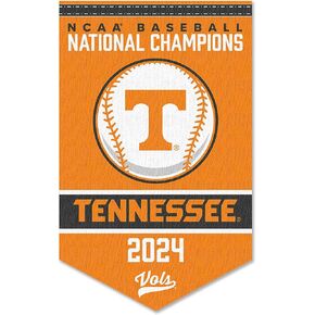Tennessee Volunteers College Baseball CWS National Champions 2024 Banner