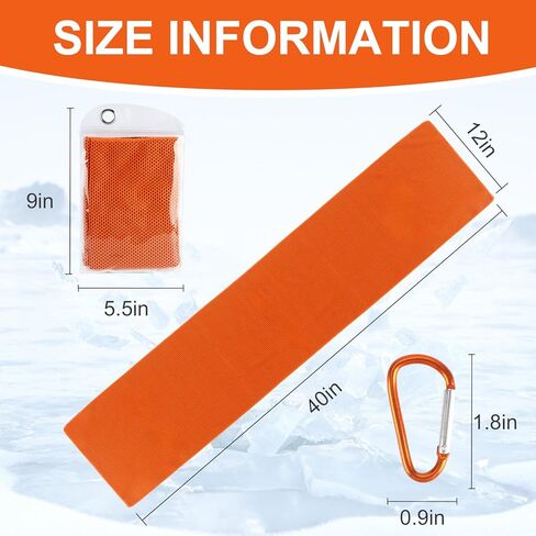4Pack Cooling Towel (40"x12"), Cooling Towel for Neck and Face, Sweat Towels for Sport, Soft Breathable Gym Sport Towels for Man Woman, Cooling Sweat Rags for Running Workout, Ice Towels Keep Cool in Saudi Arabia