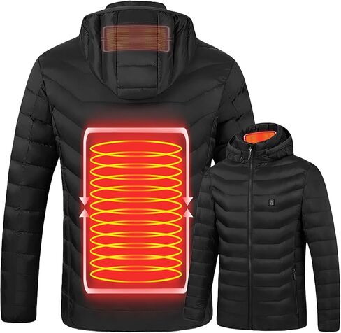 Heated Jacket, USB-Powered Body Warmer with 3 Temperatures for Hiking Skiing(Battery Not Included) in Saudi Arabia