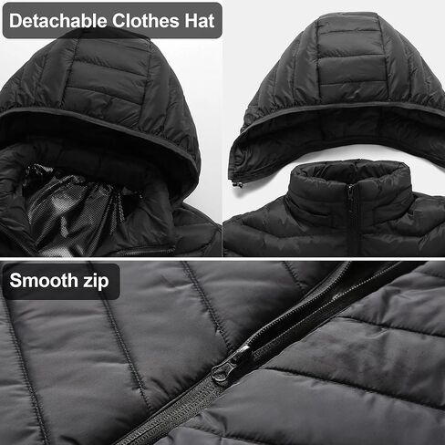 Heated Jacket, USB-Powered Body Warmer with 3 Temperatures for Hiking Skiing(Battery Not Included) in Saudi Arabia