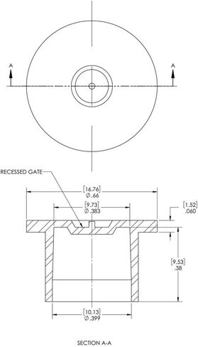 Caplugs ZPN4Q1 Plastic Push-On NPT Cap to cap thread size 1/4" PN-4, PE-LD, to Cap Thread Size 1/4", Red (Pack of 180) in Saudi Arabia