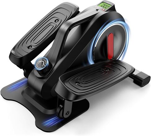 Under Desk Elliptical Machine, 8 Modes Magnetic Ellipse Leg Exerciser as Seen on Tv, 300lbs Load Elliptical Training Machines with LCD Display, Elliptical Machine for Home Office Gym in Saudi Arabia