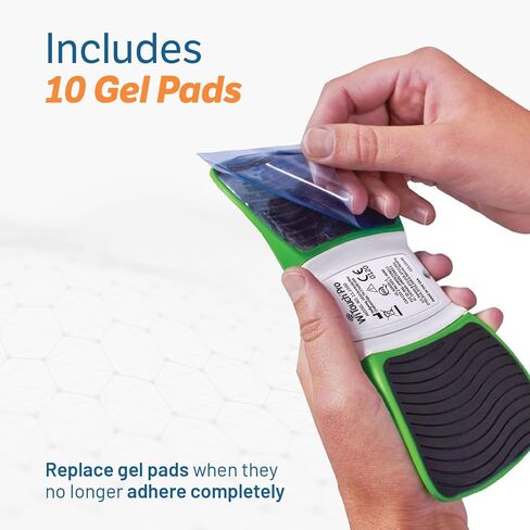 وسادات جل بديلة لوحدة Hollywog TENS، استبدال وسادات WiTouch Pro & Aleve Direct Therapy TENS، وسادات قطب كهربائي ذاتية اللصق قابلة لإعادة الاستخدام لوحدات TENS (10 وسادات جل) in Kuwait