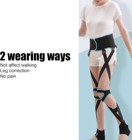 Leg Correction Belt, Polyurethane Leg Corrector Strap, High Elasticity Straighten Beauty O X Type Leg Correction Bandage for Adults(M) in Saudi Arabia