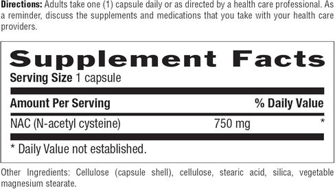 Country Life N-Acetyl Cysteine 750 Mg 30 Vegicaps in Saudi Arabia