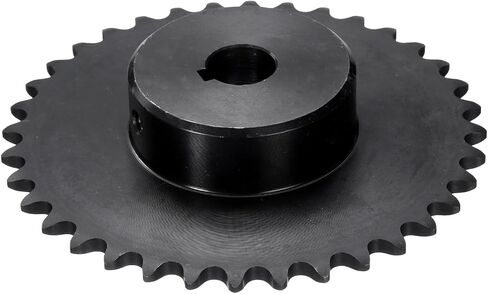 uxcell #35 Chain Roller Sprocket B Type, 5/8" Bore 36 Tooth Single Strand Chain Sprocket, Carbon Steel, Keyway with Set Screws in Saudi Arabia