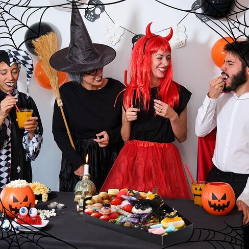 13.7 بوصة تابوت الهالوين صينية تشاركوتيري قابلة للتعبئة لحاوية الهالوين حلوى مقطوعة من المعجون لحفلة الهالوين، حلوى الكوكيز، صندوق حلوى كب كيك، لوازم الحفلات in Kuwait