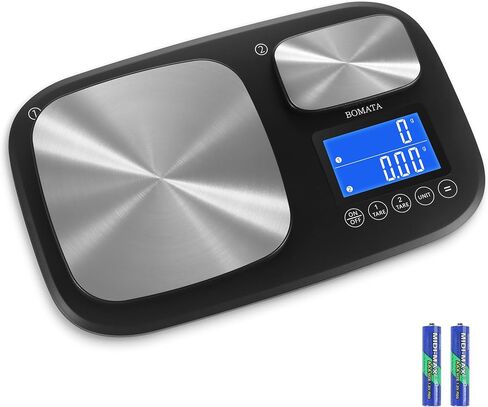 BOMATA Upgrated 0.01 g & 15 kg/33 lb Dual Platform Kitchen Scale with Two Precisions, Accumulation Function, Gram and Ounce, Digital Scale for Food, Baking, Yeast, Jewelry B614 in Saudi Arabia