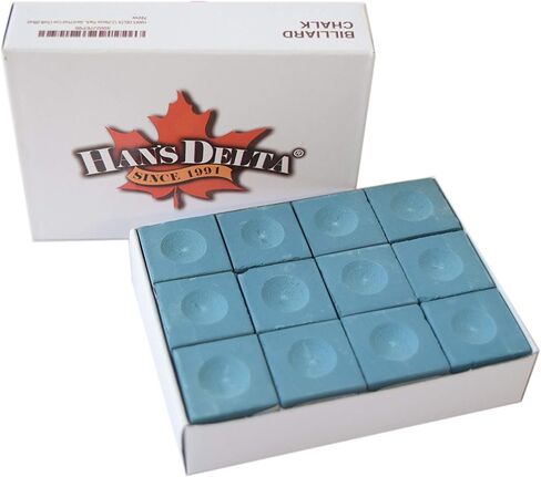 HAN'S DELTA 12-Pieces Pack Billiard Pool Cue Chalk in Saudi Arabia