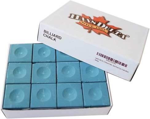 HAN'S DELTA 12-Pieces Pack Billiard Pool Cue Chalk in Saudi Arabia