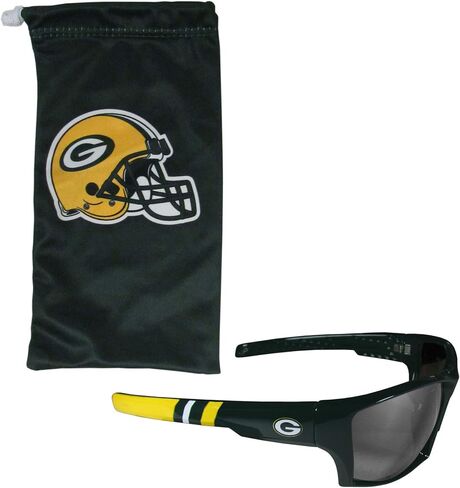 Siskiyou NFL Sports Fan Shop New York Giants Edge Wrap Sunglass and Bag Set, One Size, Team Color in Saudi Arabia