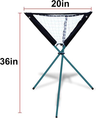 Baseball Ball Caddy Stand - Portable Batting Practice Ball Caddy Removable Ball Stand Holds Foldable Ball Caddy Bundle Equipment for Variety Training Drills Green in Saudi Arabia