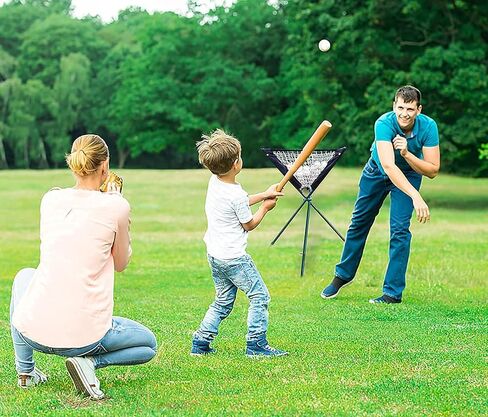 Baseball Ball Caddy Stand - Portable Batting Practice Ball Caddy Removable Ball Stand Holds Foldable Ball Caddy Bundle Equipment for Variety Training Drills Green in Saudi Arabia