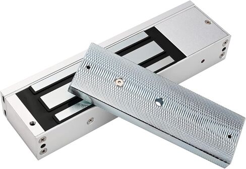 قفل Mag Lock بقوة 1200 رطل، قفل تجاري كهرومغناطيسي بقوة 12 فولت، مؤشر LED عند إغلاق خيارات NO/NC، لنظام التحكم في الوصول مع دعامات L&Z من الألومنيوم (W-1200LBS Lock+Z L Bracket) in Kuwait