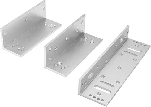 قفل Mag Lock بقوة 1200 رطل، قفل تجاري كهرومغناطيسي بقوة 12 فولت، مؤشر LED عند إغلاق خيارات NO/NC، لنظام التحكم في الوصول مع دعامات L&Z من الألومنيوم (W-1200LBS Lock+Z L Bracket) in Kuwait