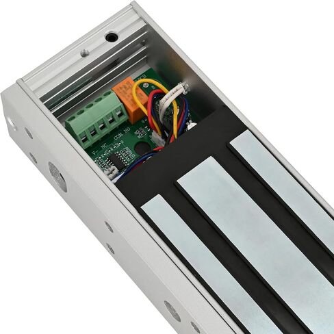 قفل Mag Lock بقوة 1200 رطل، قفل تجاري كهرومغناطيسي بقوة 12 فولت، مؤشر LED عند إغلاق خيارات NO/NC، لنظام التحكم في الوصول مع دعامات L&Z من الألومنيوم (W-1200LBS Lock+Z L Bracket) in Kuwait