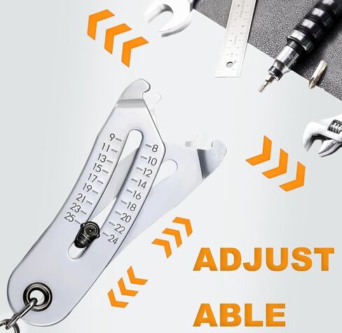 Portable Precise Thread Size Checker Keychain,Quick Hand Measuring Tool,Thread Size Verification Tool,Nuts and Screws Thread Checker,Quick Hand Measuring Tool in Saudi Arabia