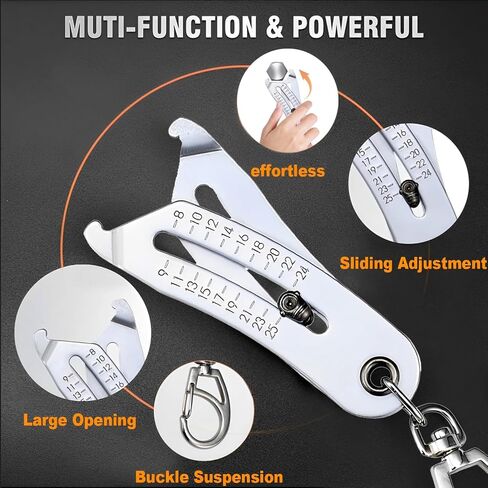 Portable Precise Thread Size Checker Keychain,Quick Hand Measuring Tool,Thread Size Verification Tool,Nuts and Screws Thread Checker,Quick Hand Measuring Tool in Saudi Arabia