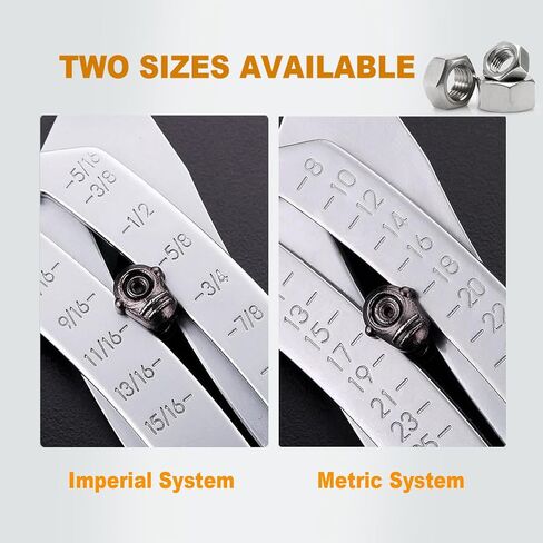 Portable Precise Thread Size Checker Keychain,Quick Hand Measuring Tool,Thread Size Verification Tool,Nuts and Screws Thread Checker,Quick Hand Measuring Tool in Saudi Arabia